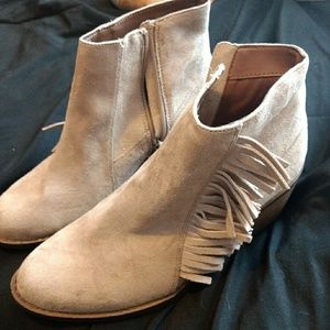 Fringe booties